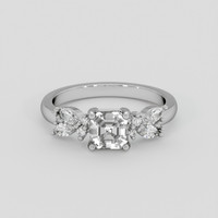 0.92 Ct. White Sapphire Ring, Silver 1