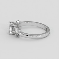 0.92 Ct. White Sapphire Ring, Silver 4