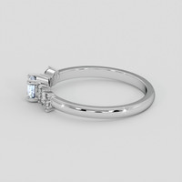 0.40 Ct. Blue Sapphire Ring, Silver 4