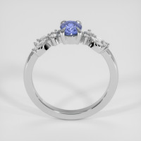 0.73 Ct. Blue Sapphire Ring, 14K White Gold 3