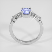 1.32 Ct. Blue Sapphire Ring, 18K White Gold 3