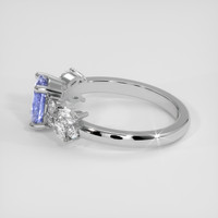 1.32 Ct. Blue Sapphire Ring, 18K White Gold 4