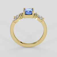 1.06 Ct. Blue Sapphire Ring, 10K Yellow Gold 3