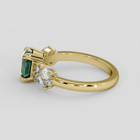 1.94 Ct. Bluish Green Sapphire Ring, 14K Yellow Gold 4