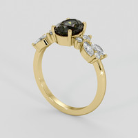 1.69 Ct. Bi Color Sapphire Ring, 18K Yellow Gold 2