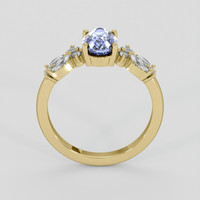 1.45 Ct. Blue Sapphire Ring, 18K Yellow Gold 3