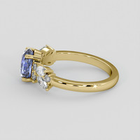 1.45 Ct. Blue Sapphire Ring, 18K Yellow Gold 4