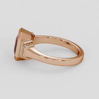 1.31 Ct. Purplish Red Almandine Garnet Ring, 14K Rose Gold 4