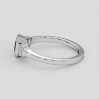 0.66 Ct. Pink Sapphire Ring, 14K White Gold 4