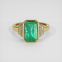 2.38 Ct. Emerald Ring, 18K Yellow Gold 1