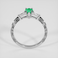 0.35 Ct. Emerald Ring, Platinum 950 3