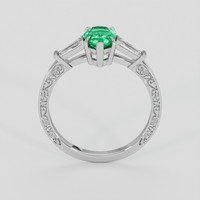 0.68 Ct. Emerald Ring, Silver 3