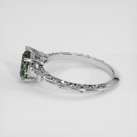 1.10 Ct. Bi Color Sapphire Ring, 18K White Gold 4