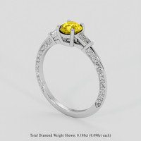 0.91 Ct. Bi Color Sapphire Ring, Platinum 950 2