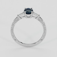 1.59 Ct. Bluish Green Sapphire Ring, Platinum 950 3