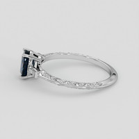 1.59 Ct. Bluish Green Sapphire Ring, Platinum 950 4