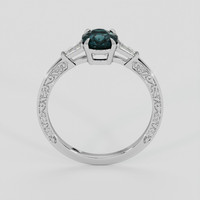 1.69 Ct. Greenish Blue Sapphire Ring, 10K White Gold 3