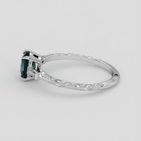 1.69 Ct. Greenish Blue Sapphire Ring, 10K White Gold 4