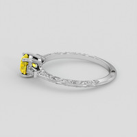 0.91 Ct. Bi Color Sapphire Ring, 14K White Gold 4