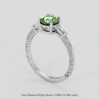 1.61 Ct. Bi Color Sapphire Ring, 14K White Gold 2