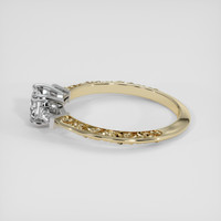 0.56 Ct. White Sapphire Ring, 14K White & Yellow 4