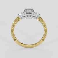 0.56 Ct. White Sapphire Ring, 18K White & Yellow 3
