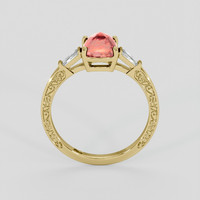 1.53 Ct. Brownish Pink Tourmaline Ring, 10K Yellow Gold 3