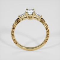 0.55 Ct. Greyish Blue Sapphire Ring, 18K Yellow Gold 3