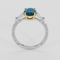 2.27 Ct. Bluish Green Sapphire Ring, 18K Yellow & White 3