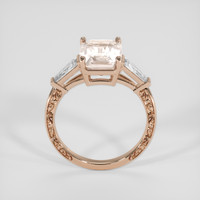 4.16 Ct. Peach Sapphire Ring, 14K Rose Gold 3