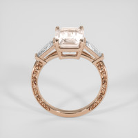 4.16 Ct. Peach Sapphire Ring, 18K Rose Gold 3