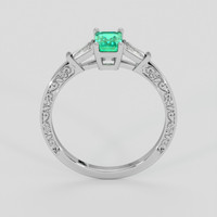 0.45 Ct. Emerald Ring, Silver 3