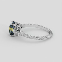1.69 Ct. Bi Color Sapphire Ring, 18K White Gold 4