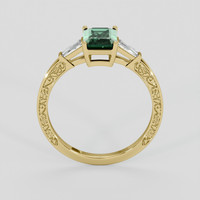 1.58 Ct. Bluish Green Sapphire Ring, 10K Yellow Gold 3
