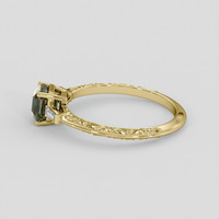 1.12 Ct. Bi Color Sapphire Ring, 10K Yellow Gold 4