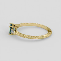 1.00 Ct. Bi Color Sapphire Ring, 10K Yellow Gold 4