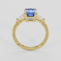 2.09 Ct. Blue Sapphire Ring, 10K Yellow Gold 3