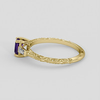 0.47 Ct. Purple Sapphire Ring, 10K Yellow Gold 3