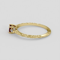 0.40 Ct. Ruby Ring, 14K Yellow Gold 4