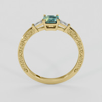 1.00 Ct. Bi Color Sapphire Ring, 14K Yellow Gold 3