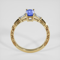 1.01 Ct. Blue Sapphire Ring, 18K Yellow Gold 3