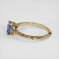 1.01 Ct. Blue Sapphire Ring, 18K Yellow Gold 4