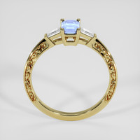 0.71 Ct. Blue Sapphire Ring, 18K Yellow Gold 3