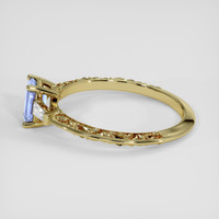 0.71 Ct. Blue Sapphire Ring, 18K Yellow Gold 4