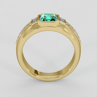 1.01 Ct. Emerald Ring, 18K Yellow Gold 3