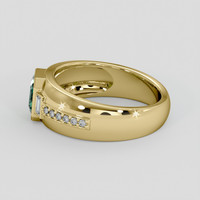 1.01 Ct. Emerald Ring, 18K Yellow Gold 4