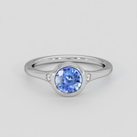 1.04 Ct. Blue Sapphire Ring, Platinum 950 1