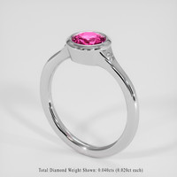 1.02 Ct. Pink Sapphire Ring, Platinum 950 2