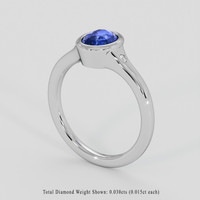 1.68 Ct. Blue Sapphire Ring, Platinum 950 2