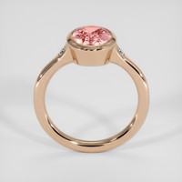 2.42 Ct. Padparadscha Sapphire Ring, 14K Rose Gold 3